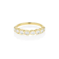 Marrow Fine Anniversary Gifts | Graduation Gifts^White Diamond Abstract Bezel Band