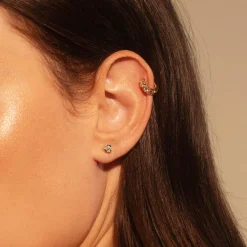 Marrow Fine For The Bride-to-be | Anniversary Gifts^White Diamond Abstract Bezel Studs