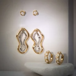 Marrow Fine For The Bride-to-be | Anniversary Gifts^White Diamond Abstract Bezel Studs