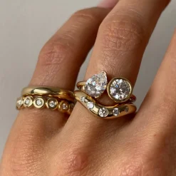 Marrow Fine Anniversary Gifts | Wedding Bands^White Diamond Bombé Band
