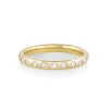 Marrow Fine Eternity Bands | Wedding Bands^White Diamond Burnished Teddy Band - 2.5mm