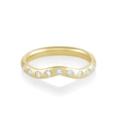 Marrow Fine Wedding Bands | Rings^White Diamond Cecily Wave Band
