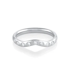 Marrow Fine Wedding Bands | Rings^White Diamond Cecily Wave Band