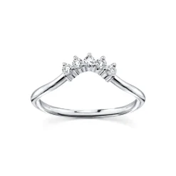 Marrow Fine Sammi's Favorites | Wedding Bands^White Diamond Crown Ring | Small Diamond Headdress for Engagement Ring