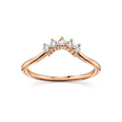 Marrow Fine Sammi's Favorites | Wedding Bands^White Diamond Crown Ring | Small Diamond Headdress for Engagement Ring