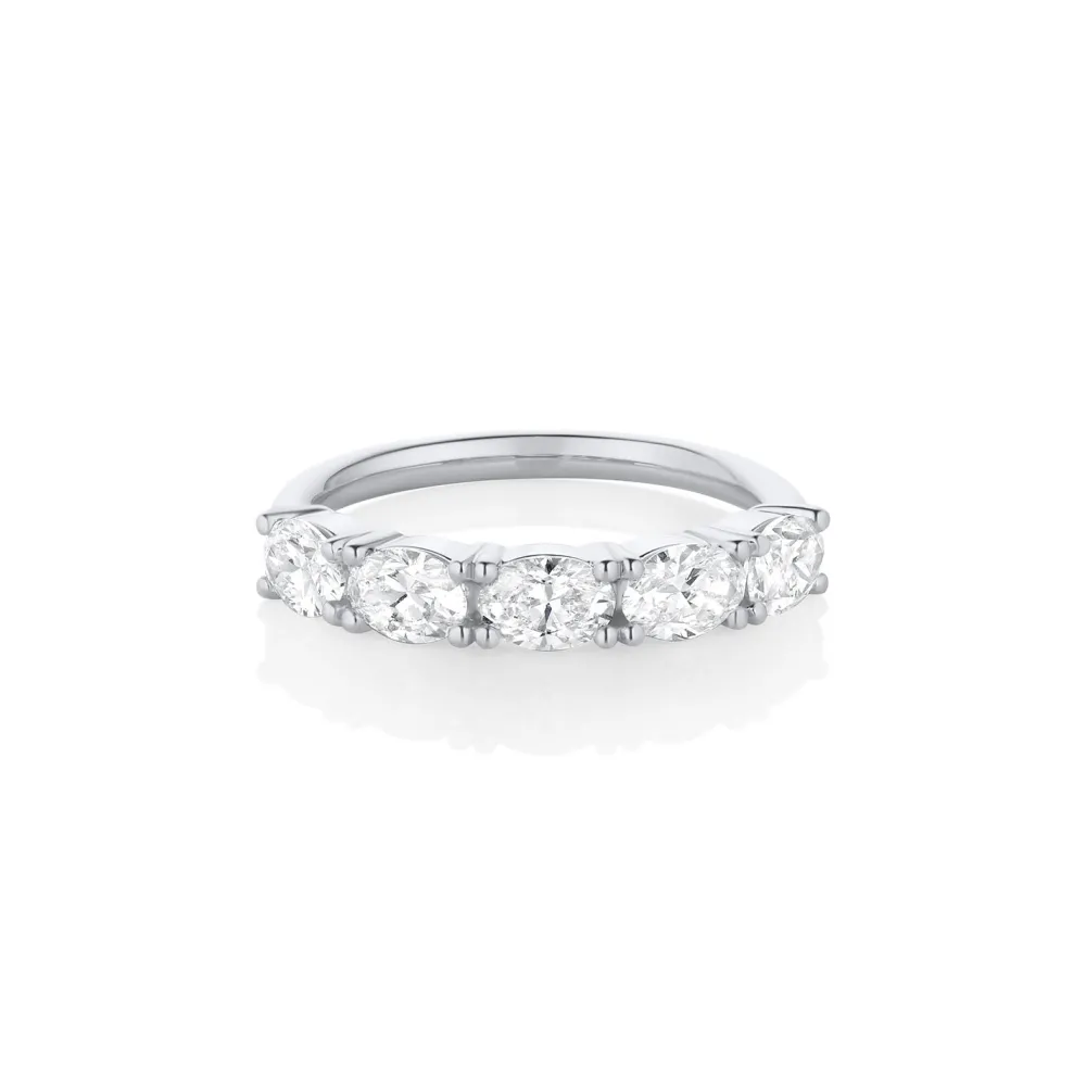 Marrow Fine Anniversary Gifts | Eternity Bands^White Diamond East/West Liv Band