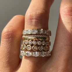 Marrow Fine Anniversary Gifts | Eternity Bands^White Diamond East/West Liv Band