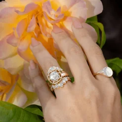 Marrow Fine Wedding Bands | Rings^White Diamond Headdress Jacket - Alternative Bridal Stacks