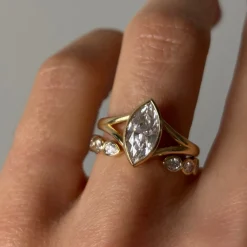 Marrow Fine For The New Mom | Anniversary Gifts^White Diamond Mixed Shape Cosmic Light Band