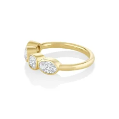 Marrow Fine For The New Mom | Anniversary Gifts^White Diamond Mixed Shape Bezel Band