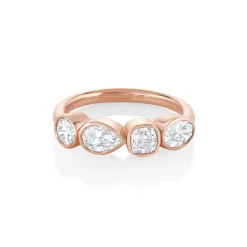 Marrow Fine For The New Mom | Anniversary Gifts^White Diamond Mixed Shape Bezel Band
