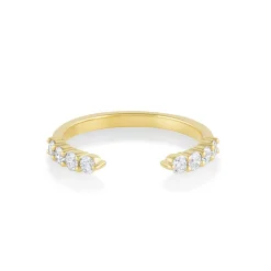 Marrow Fine Wedding Bands | Rings^White Diamond Open Shank Band | Cosmic Light