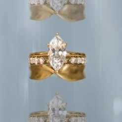 Marrow Fine Wedding Bands | Rings^White Diamond Open Shank Band | Cosmic Light