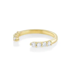Marrow Fine Wedding Bands | Rings^White Diamond Open Shank Band | Cosmic Light