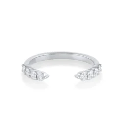 Marrow Fine Wedding Bands | Rings^White Diamond Open Shank Band | Cosmic Light