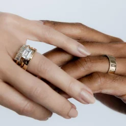 Marrow Fine Men's Bands | Wedding Bands^White Diamond Parker Band - 6mm
