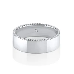 Marrow Fine Men's Bands | Wedding Bands^White Diamond Parker Band - 6mm