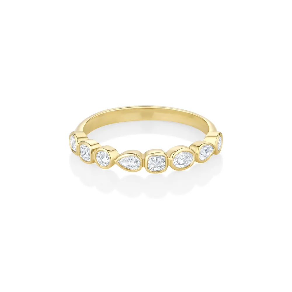 Marrow Fine For The New Mom | Anniversary Gifts^White Diamond Simple Shapes Band