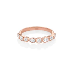 Marrow Fine For The New Mom | Anniversary Gifts^White Diamond Simple Shapes Band
