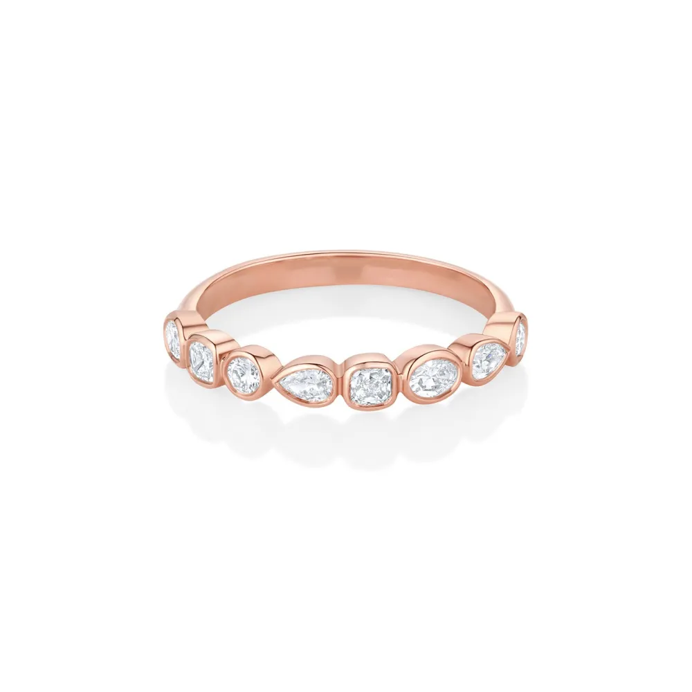 Marrow Fine For The New Mom | Anniversary Gifts^White Diamond Simple Shapes Band