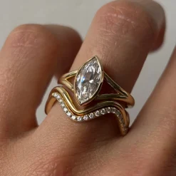 Marrow Fine Wedding Bands | Rings^White Diamond Squiggle Ring