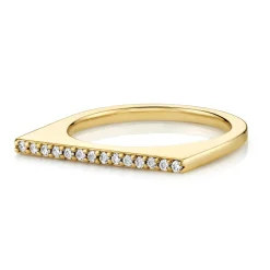 Marrow Fine Wedding Bands | Rings^White Diamond Thin Edge Ring