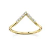 Marrow Fine Wedding Bands | Rings^White Diamond Triangle Nesting Ring | Geometric Ring for Bridal Stack