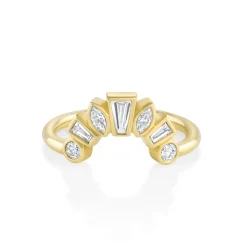 Marrow Fine Wedding Bands | Rings^White Diamond Victoria Bezel Ballerina Band