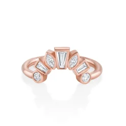 Marrow Fine Wedding Bands | Rings^White Diamond Victoria Bezel Ballerina Band