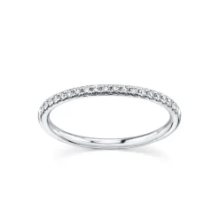 Marrow Fine Anniversary Gifts | Wedding Bands^White Diamond Whisper Half Eternity Band